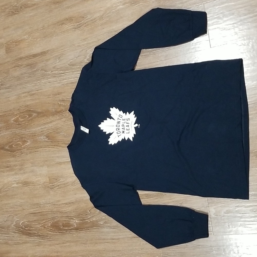 (L) Astyle Classic Toronto Maple Leafs 100% Ccotton T-Shirt Graphic Logo NHL
